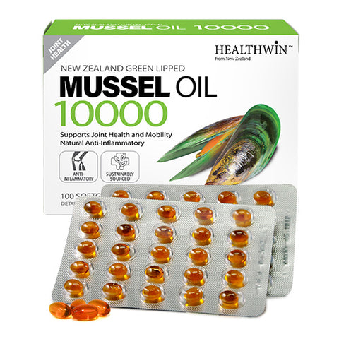 Healthwin Green Lipped Mussel Oil 10000mg 100cap